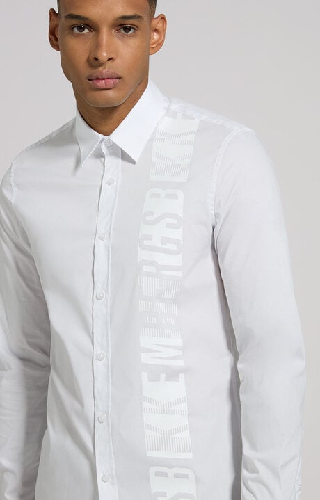 dirk bikkembergs Men's slim fit print shirt