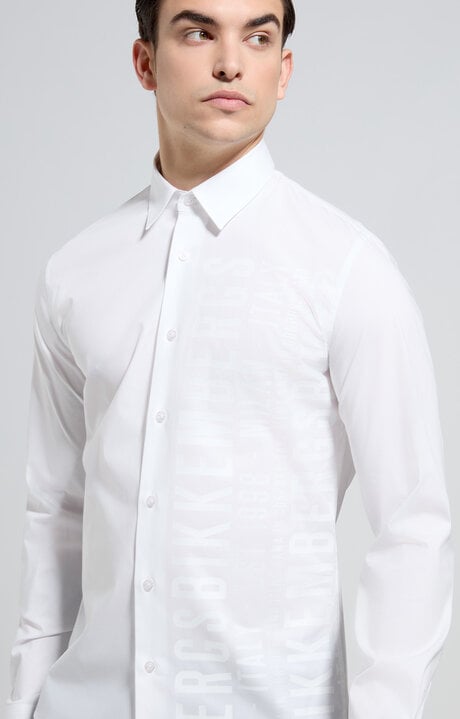 dirk bikkembergs Men's slim fit print shirt