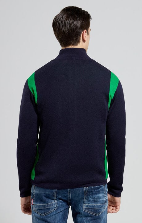 Dirk Bikkembergs Men's Slim Fit Wool Pullover