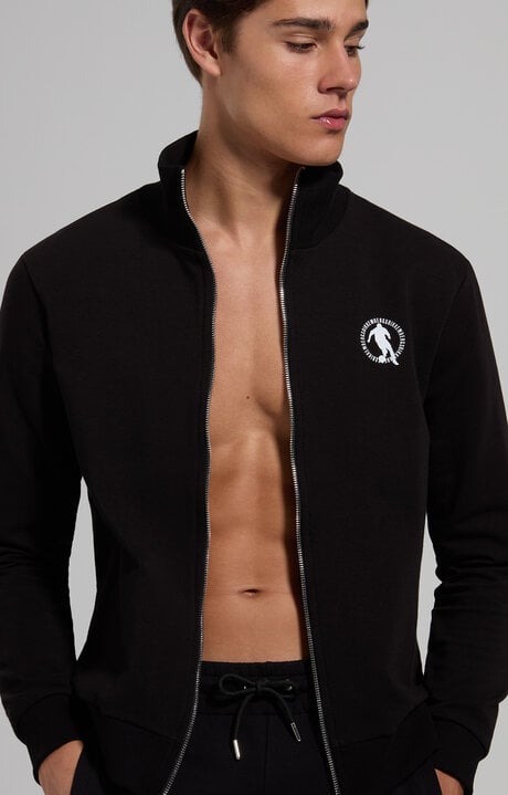 dirk bikkembergs Men's soccer sweatshirt with zip