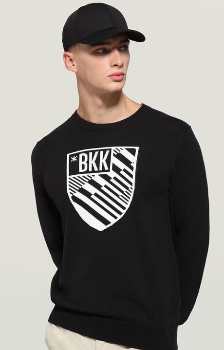 dirk bikkembergs Men's sweater with intarsia