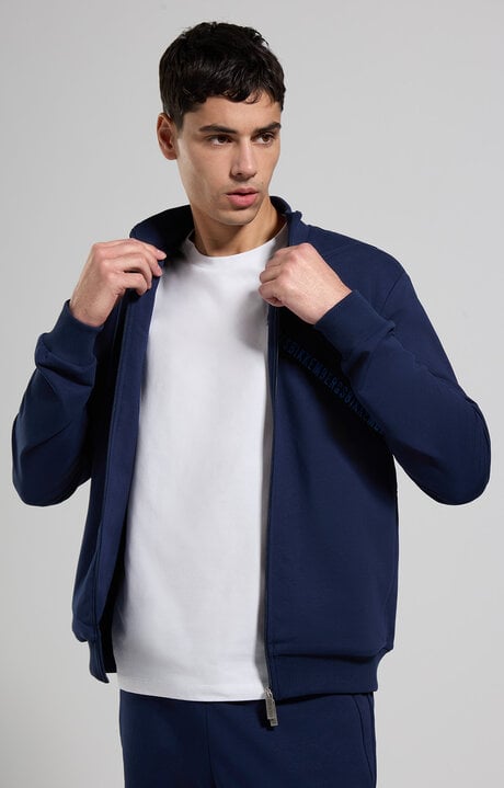 dirk bikkembergs Men's sweatshirt with intarsia