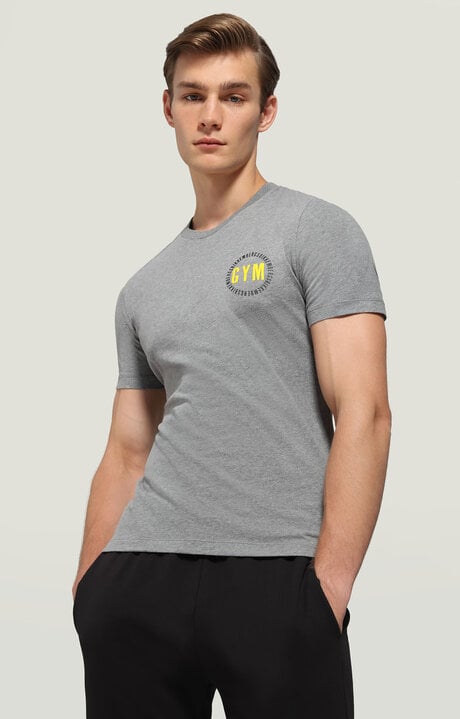 dirk bikkembergs Men's T-shirt with Gym print