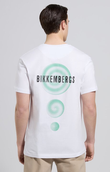 Dirk Bikkembergs Men's T-shirt With Print On Back