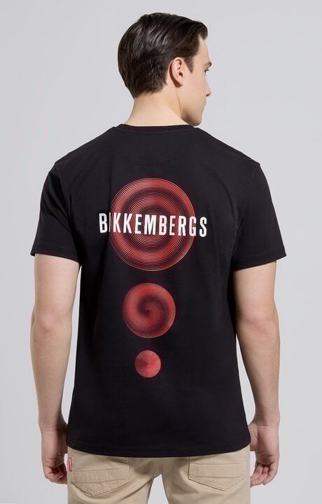Dirk Bikkembergs Men's T-shirt With Print On Back