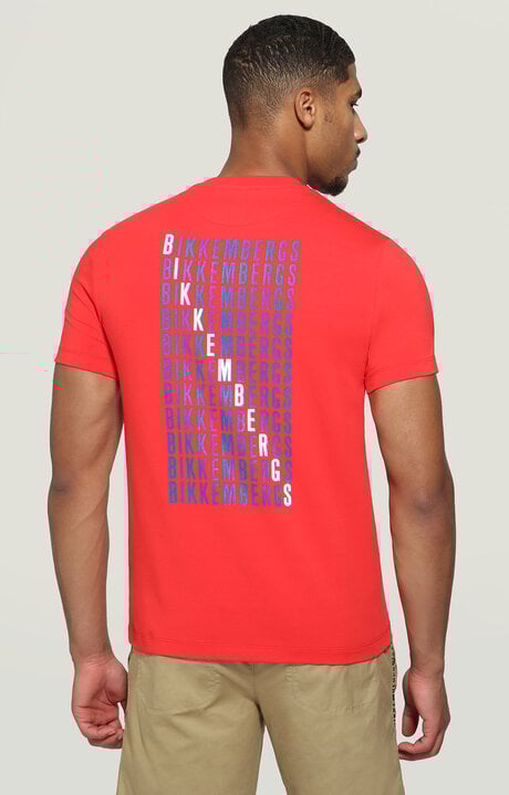 Dirk Bikkembergs Men's T-shirt With Print On Back