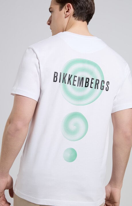 dirk bikkembergs Men's T-shirt with print on back