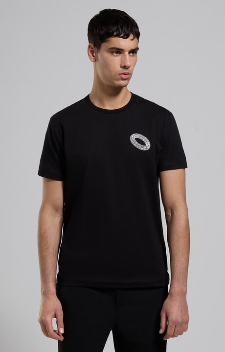 Dirk Bikkembergs Men's T-shirt With Printed Back