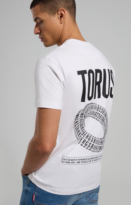 dirk bikkembergs Men's T-shirt with printed back
