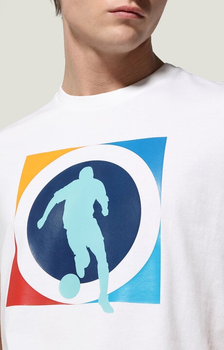 Dirk Bikkembergs Men's T-shirt With Soccer Print