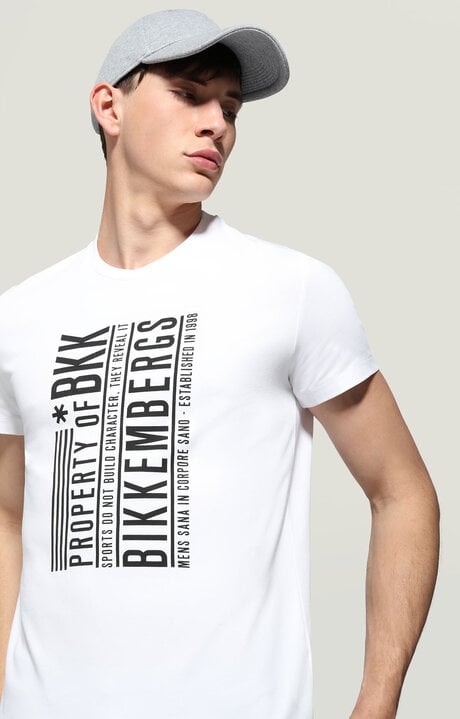 dirk bikkembergs Men's T-shirt with vertical print