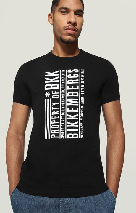 dirk bikkembergs Men's T-shirt with vertical print