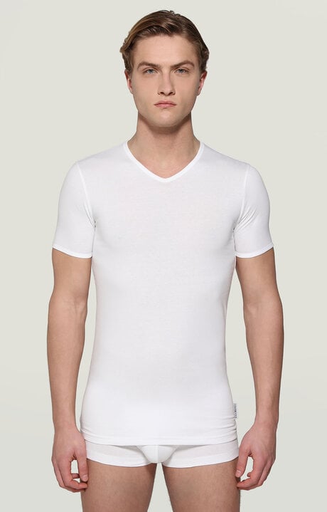 Dirk Bikkembergs Men's V-neck Undershirt