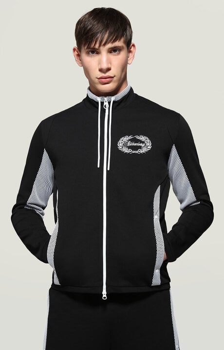 Dirk Bikkembergs Men's Zip Sweatshirt Cursive Logo