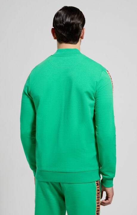 Dirk Bikkembergs Men's Zip Sweatshirt With Tape