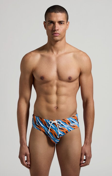 dirk bikkembergs Optical print men's swim briefs