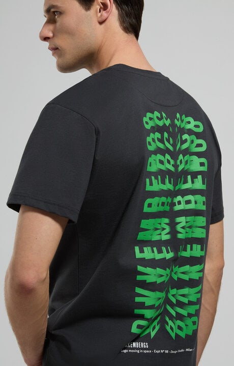 dirk bikkembergs Optical print men's T-shirt