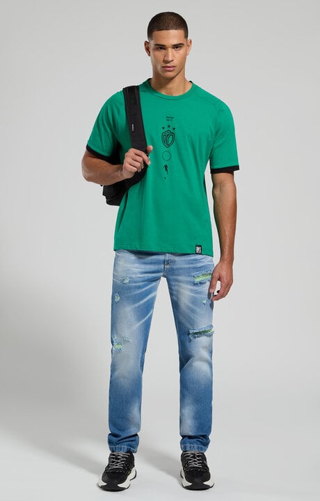 Dirk Bikkembergs Oversize Men's Athletic T-shirt