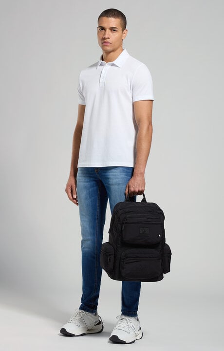 Dirk Bikkembergs Piquet Cotton Men's Polo Shirt