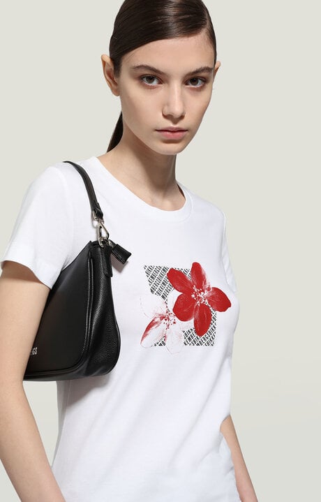 dirk bikkembergs Women's T-shirt with floral print