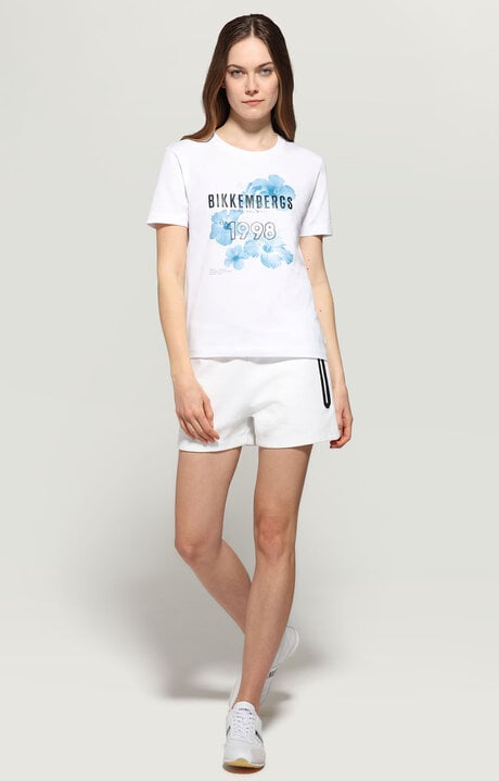 Dirk Bikkembergs Women's T-shirt With Floral Print