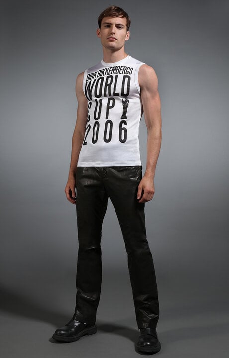 Dirk Bikkembergs Men's 2006 World Cup White T-shirt