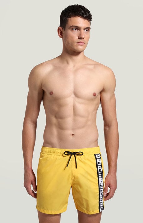 dirk bikkembergs Men's boardshorts with layered detail