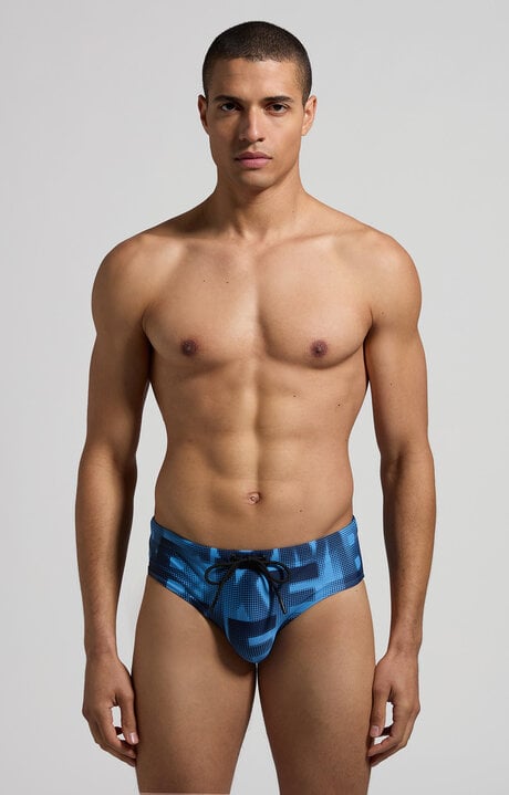 dirk bikkembergs Men's camouflage print swim briefs