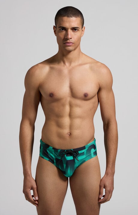 dirk bikkembergs Men's camouflage print swim briefs