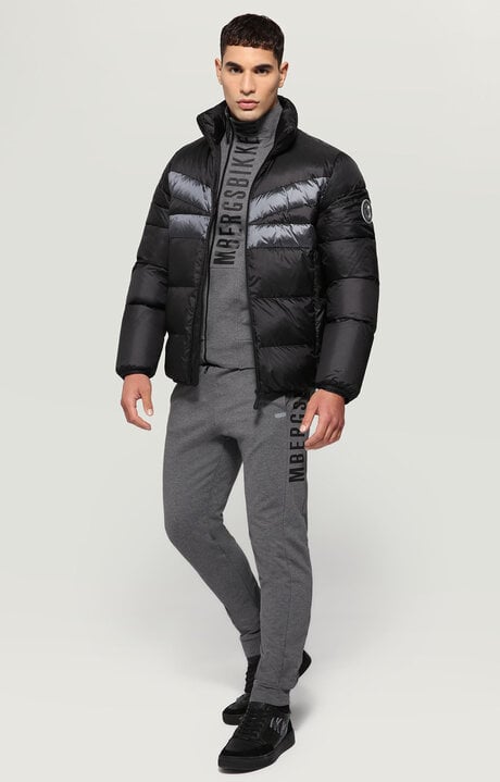 Dirk Bikkembergs Men's Fleece Sweatpants With Contrast Logo