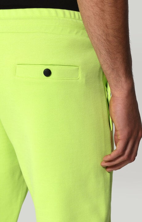 Dirk Bikkembergs Men's Fleece Sweatpants With Soccer Print