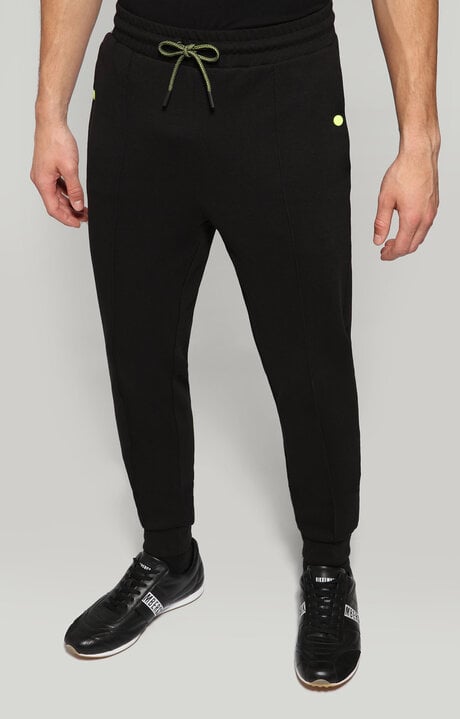 dirk bikkembergs Men's fleece sweatpants with Soccer print