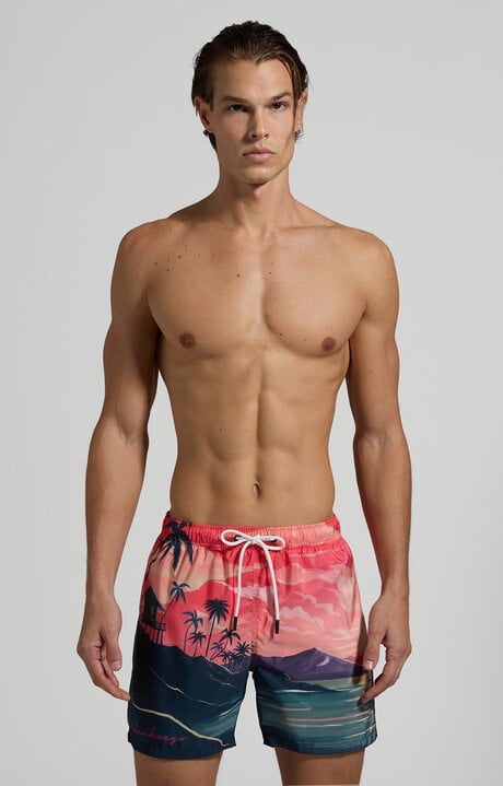 Dirk Bikkembergs Men's Hakuna Print Men's Boardshorts