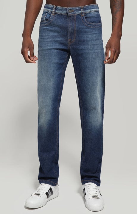 Dirk Bikkembergs Men's Jeans - Regular Fit With Decorated Pockets