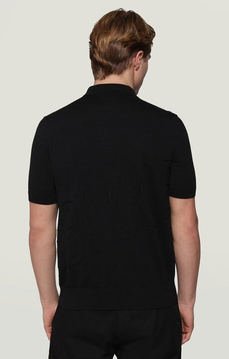 Dirk Bikkembergs Men's Knit Polo Shirt With Embroidery
