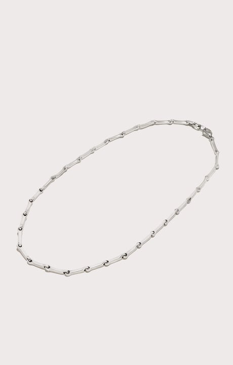 Dirk Bikkembergs Men's Necklace With Hammered Effect