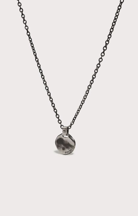 Dirk Bikkembergs Men's Necklace With Medal Pendant And Diamond