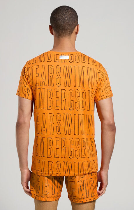 Dirk Bikkembergs Men's Pencil Print Beachwear T-shirt