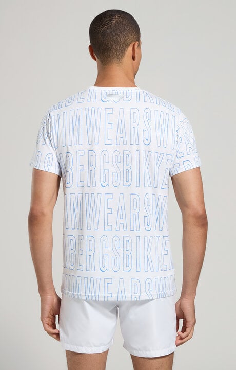 Dirk Bikkembergs Men's Pencil Print Beachwear T-shirt