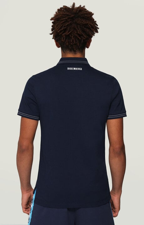 Dirk Bikkembergs Men's Polo Shirt With Asymmetric Hem