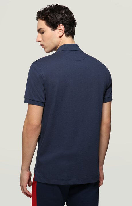 Dirk Bikkembergs Men's Polo Shirt With Athletic Club Print