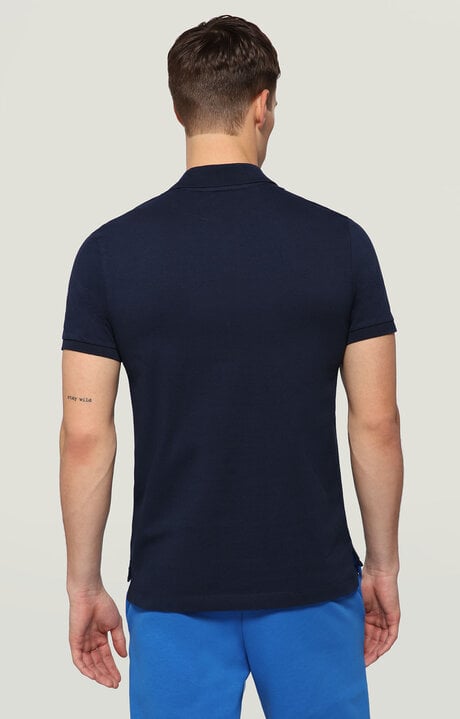 Dirk Bikkembergs Men's Polo Shirt With Textured Print