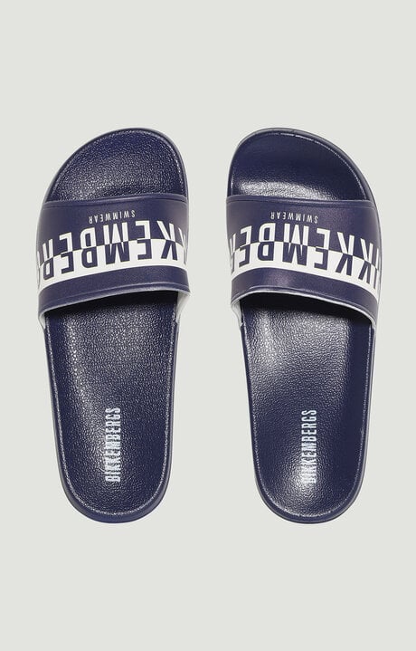 Dirk Bikkembergs MEN'S POOL SLIDERS WITH DOUBLE TAPE