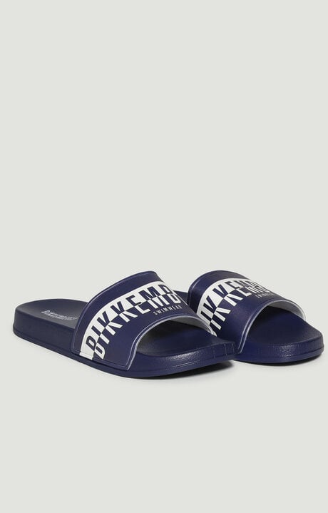 dirk bikkembergs MEN'S POOL SLIDERS WITH DOUBLE TAPE