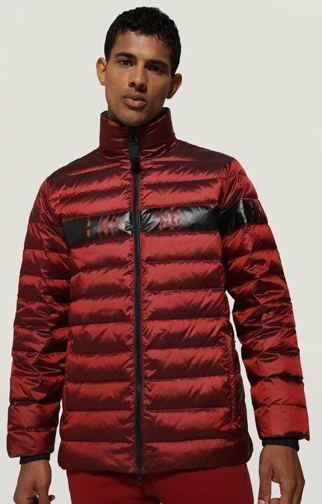 Dirk Bikkembergs Men's Puffer Jacket Quilted With Logo