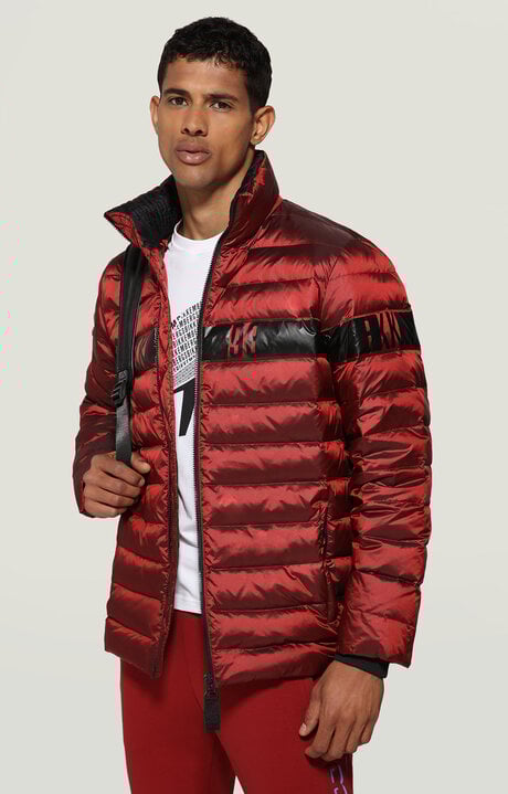 dirk bikkembergs Men's puffer jacket quilted with logo