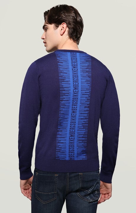 Dirk Bikkembergs Men's Pullover With Jacquard Motif