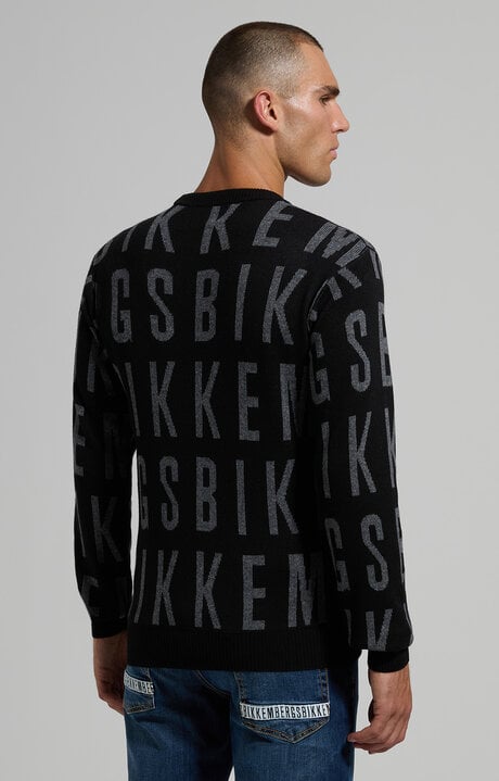 Dirk Bikkembergs Men's Round Neck Jacquard Pullover