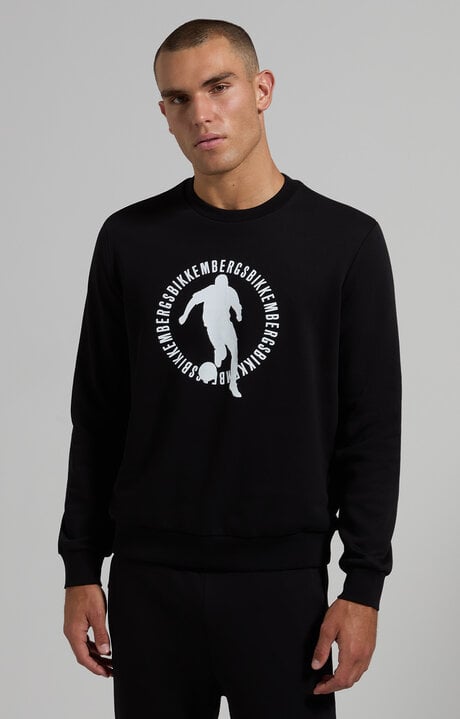 Dirk Bikkembergs Men's Round Neck Soccer Sweatshirt