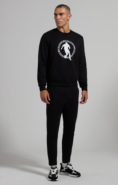 Dirk Bikkembergs Men's Round Neck Soccer Sweatshirt